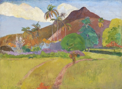 Paul Gauguin\'s Tahitian Landscape (1891) 
