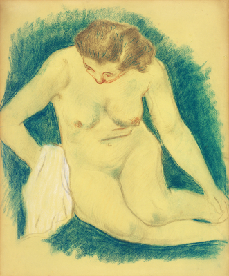 Seated Nude Seen from Above (1888–1889)